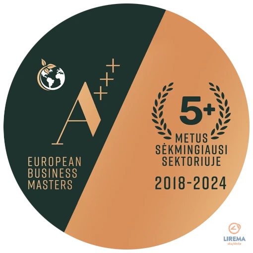 Įmonė sertifikuojama kaip A klasės lyderė savo veiklos sektoriuje Baltijos regione